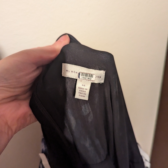 ML Monique Lhullier Melanie Blue Floral Maxi Dress Size 16 Rent The Runway - Picture 6 of 6